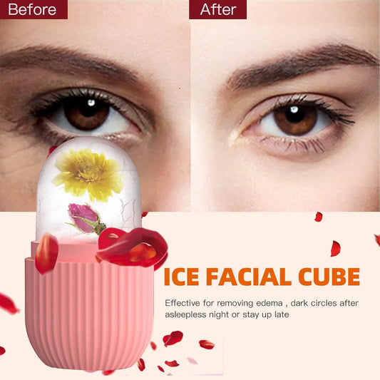 Silicone Cube Face Facial Ice Roller