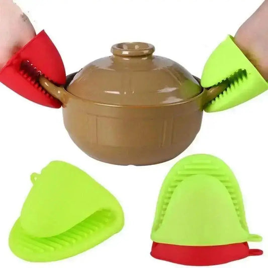 Silicone Heat Resistant Gloves (Random color)