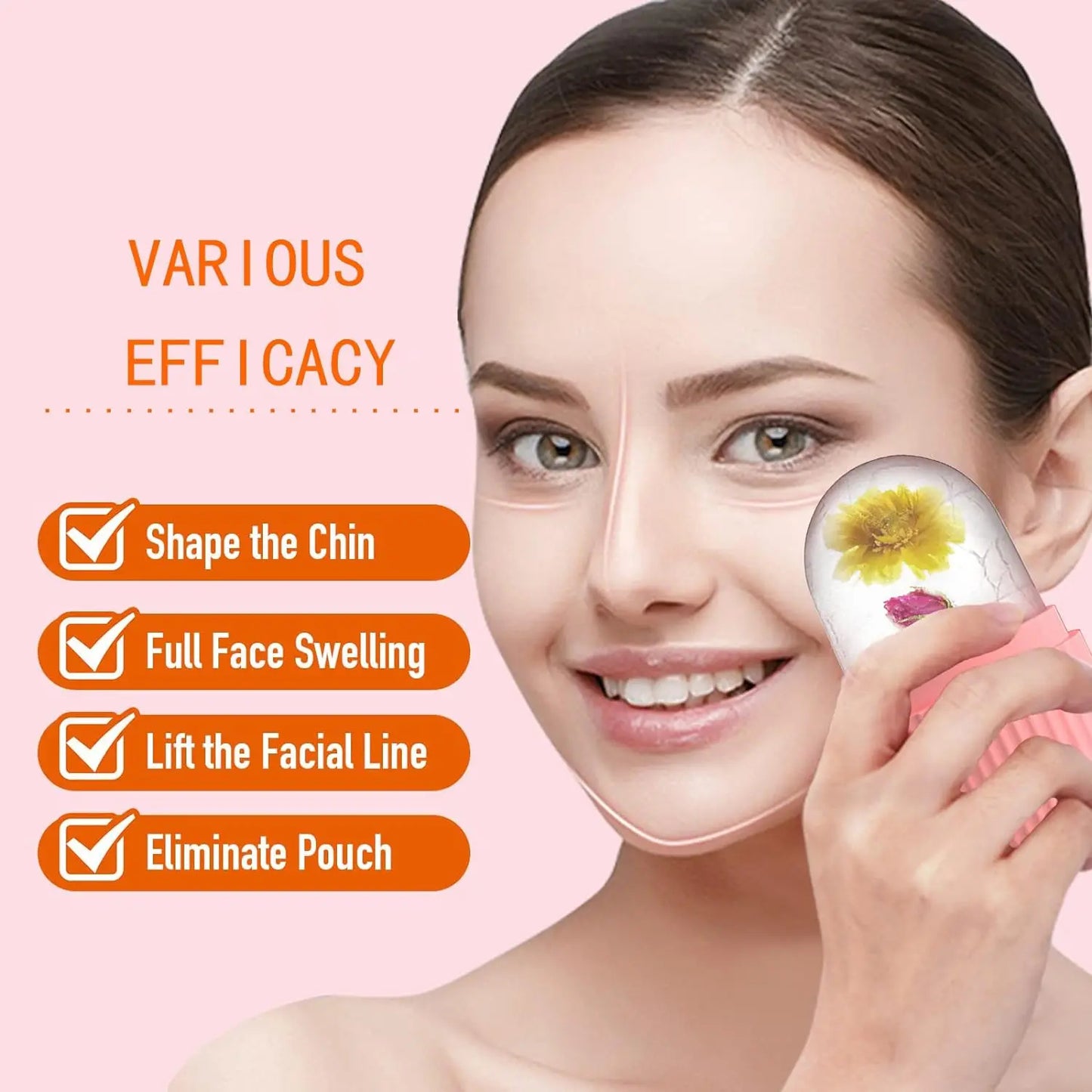 Silicone Cube Face Facial Ice Roller