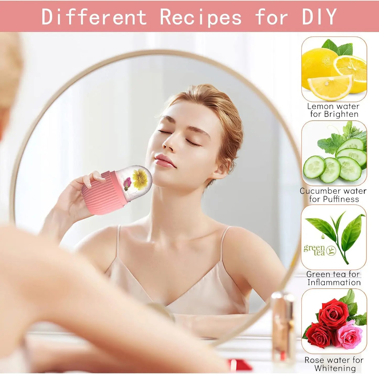 Silicone Cube Face Facial Ice Roller