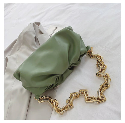Women's PU Leather Plain Hand Bag