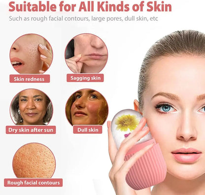 Silicone Cube Face Facial Ice Roller