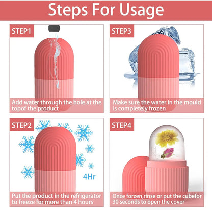 Silicone Cube Face Facial Ice Roller