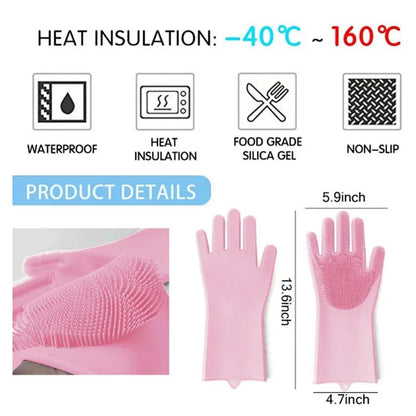 Silicone Washing Gloves