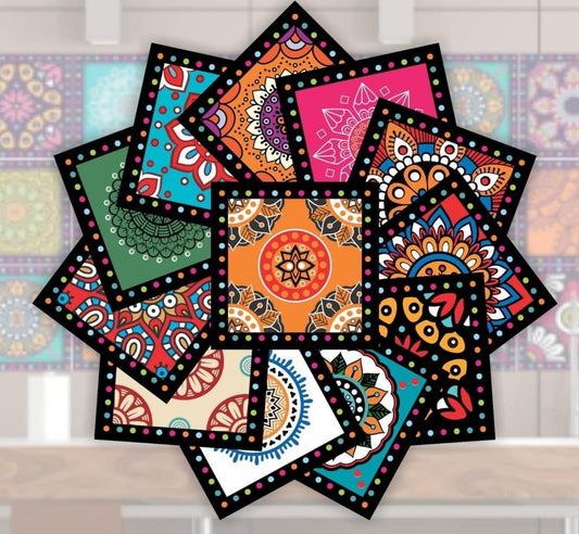 72 Pcs Trendy Tile Sticker Pack